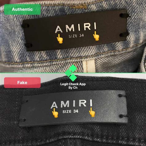 real vs fake amiri jeans